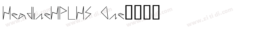 HeadlineHPLHS One字体转换